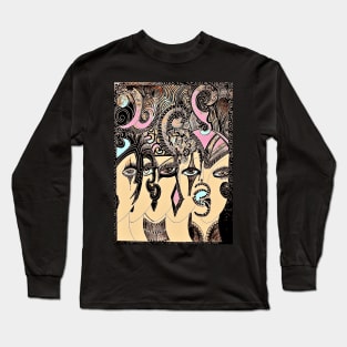 PSYCHEDELIC MOD DOLLIES Long Sleeve T-Shirt